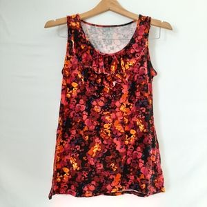 Merona sleeveless floral blouse size XS